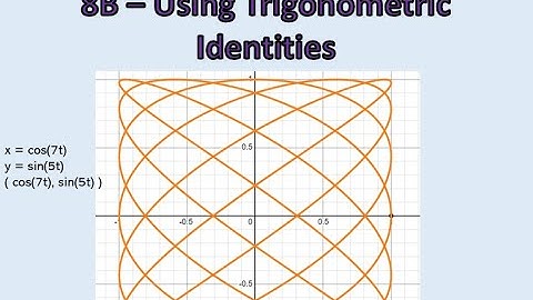 A2 Pure Mathematics - 8B   Using Trigonometric Identities in Parametric Equations