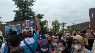 BERITA BREBES HARI INI // Buruh Pabrik Demo Besar2an Kenaikan UMK.