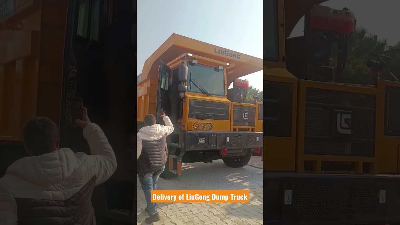 Taking Delivery 🎉 of LiuGong DW105A Mining Dump Truck in BAUMA CONEXPO INDIA Exhibition 