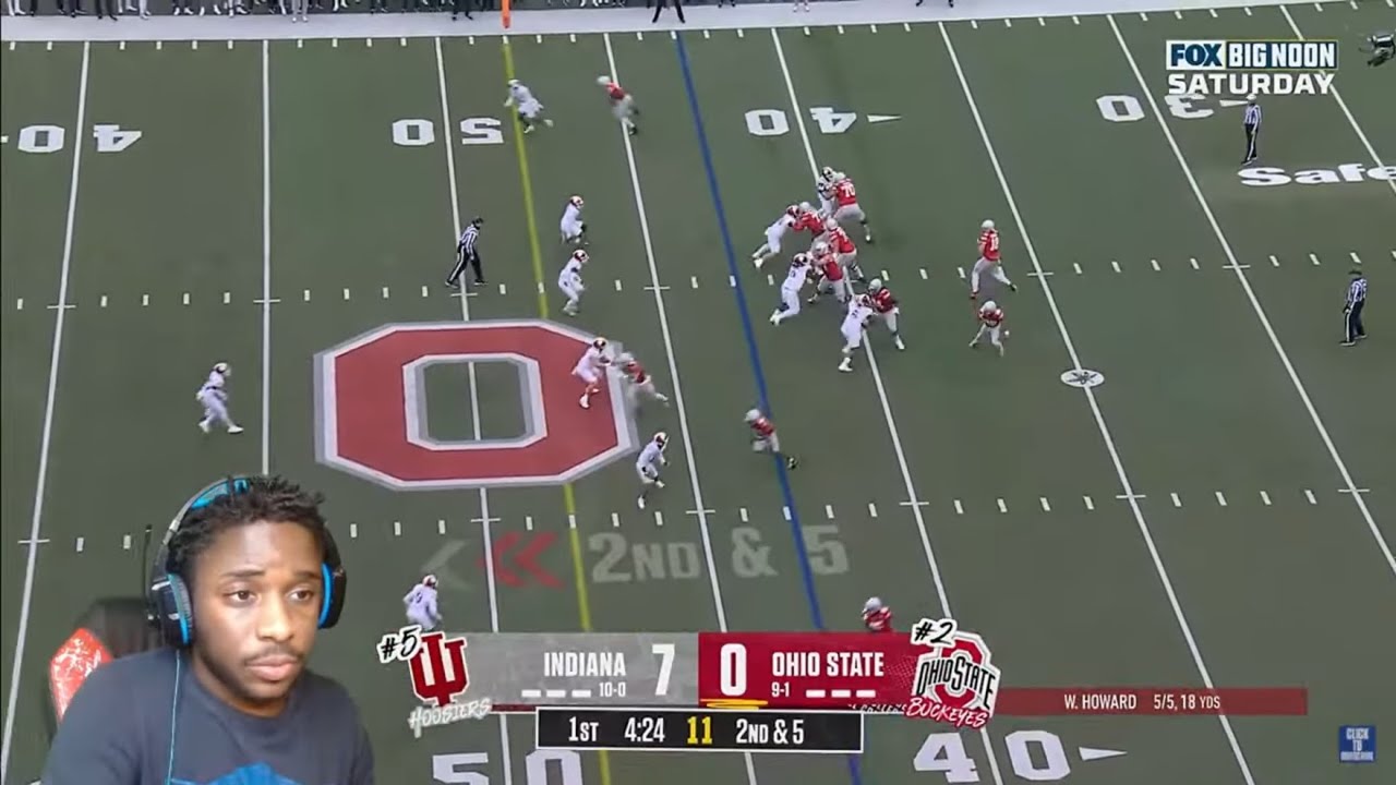 REACTING TO No. 5 Indiana Hoosiers vs. No. 2 Ohio State Buckeyes ...