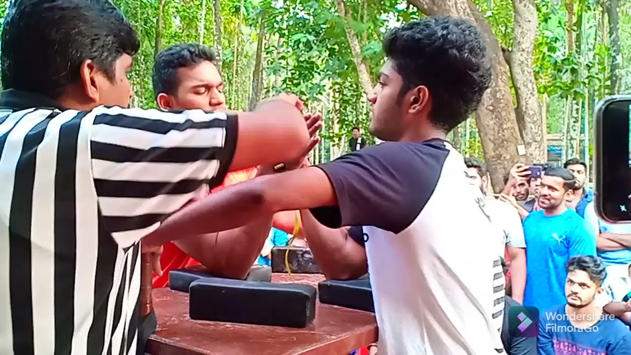 Open kerala Arm wrestling championship 2018 Ajith p joy 60kg vs Ashkar
