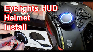 EYERIDE HUD Motorcycle Helmet INSTALLATION of Eyeride Heads Up Display HUD