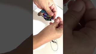 Çok Dikkat Çeken Boncuk Işlemeli Bezeme Kolye