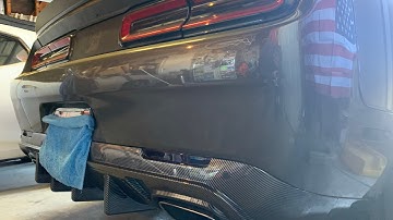 Carbon Fiber install! Ikon Rear Diffuser - 2016 Dodge Challenger Scatpack