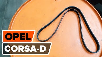 Hvordan bytte multireim der på OPEL CORSA D [AUTODOC-VIDEOLEKSJONER]