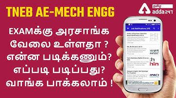 GOVERNMENT JOB FOR MECHANICAL ENGINEERING/ASST. ENGINEER JOB IN TNEB | Adda247 Tamil