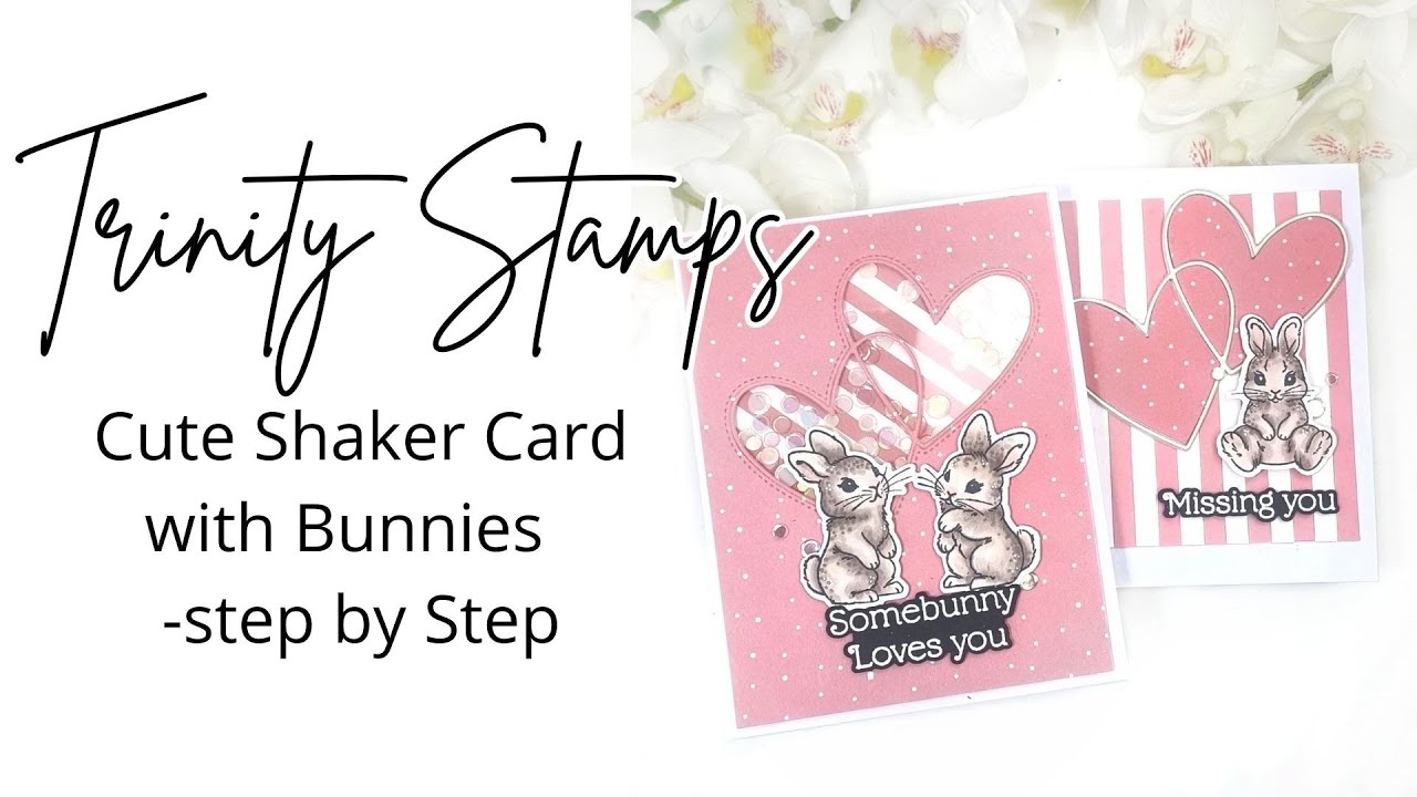 Милая открытка-шейкер с кроликами | Пошаговая инструкция