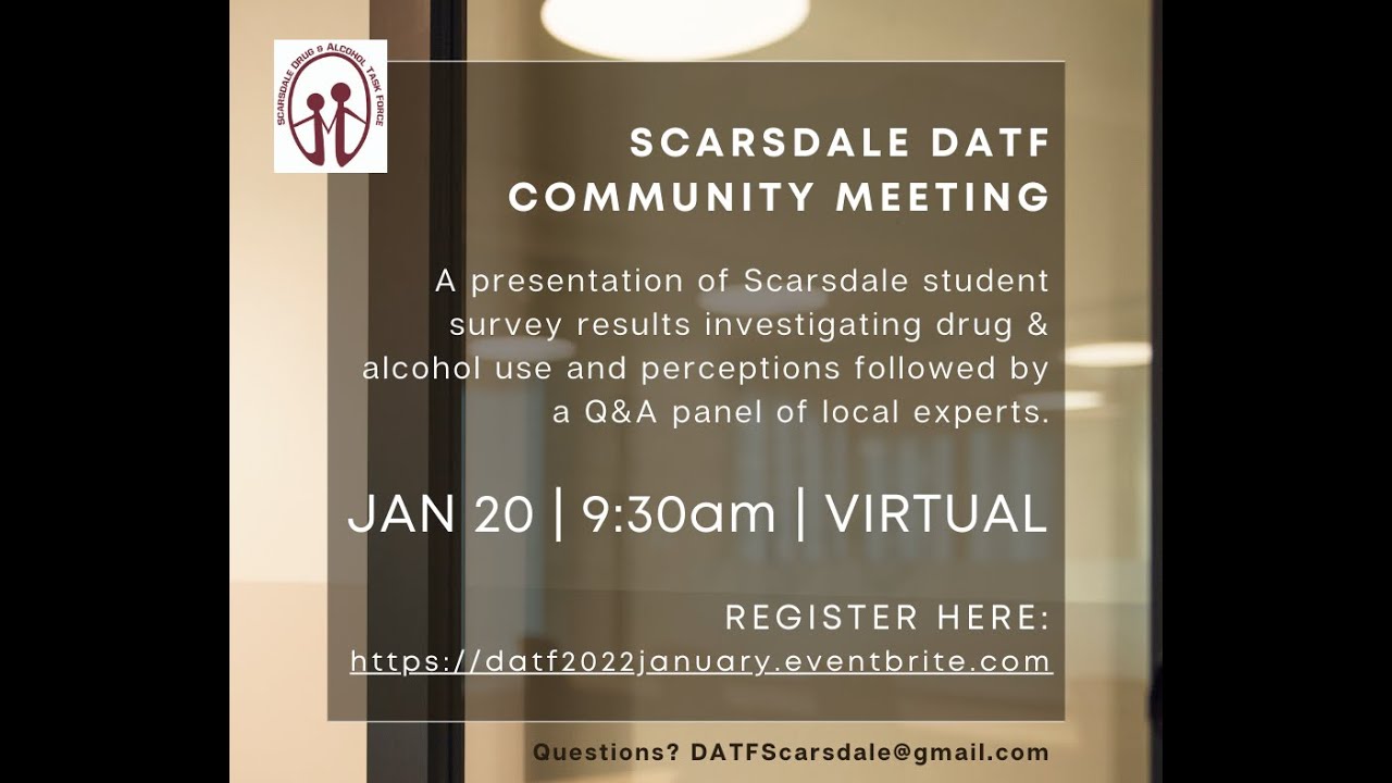 ICYMI: Scarsdale DATF Community Meeting