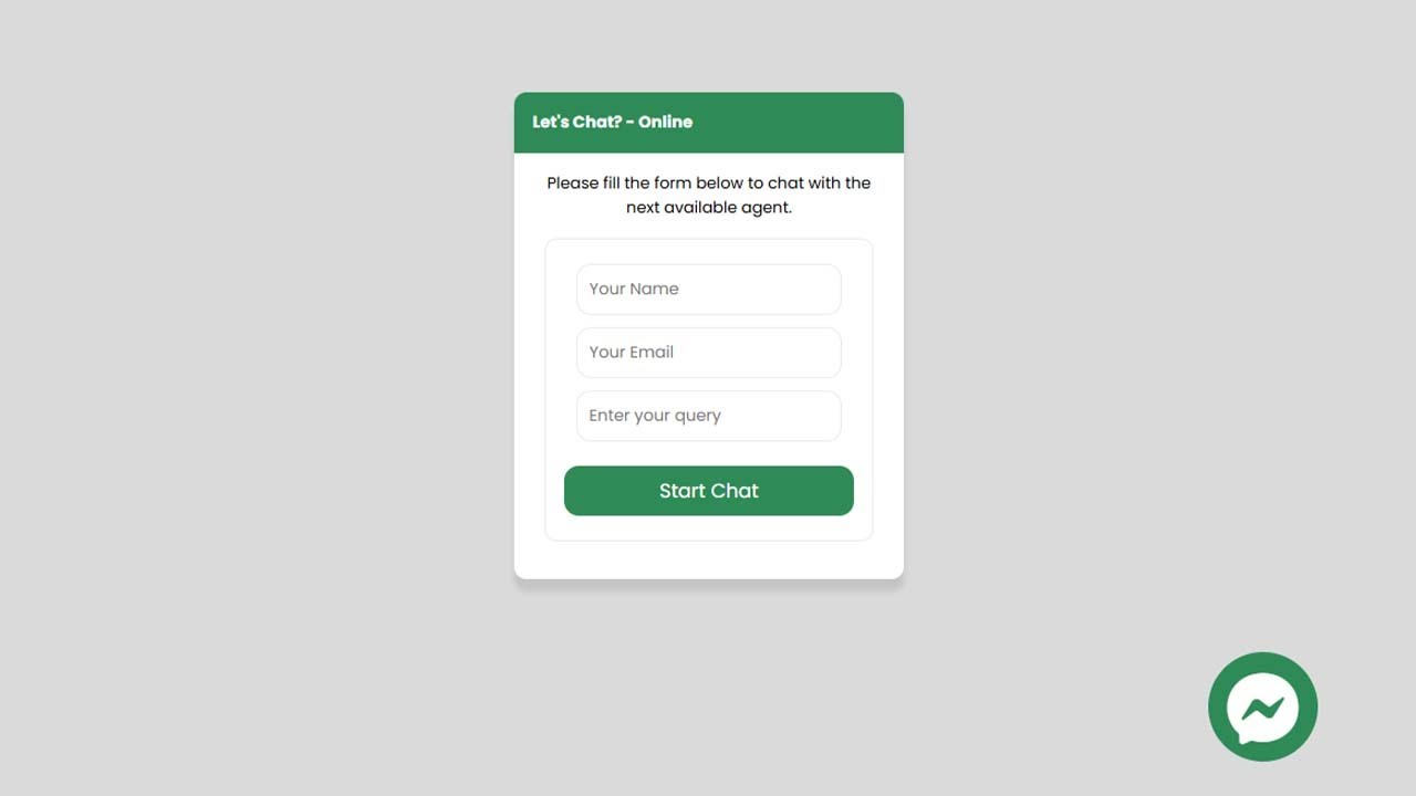 How to create Website Chat Box using HTML and CSS _ Create Chat Box ...