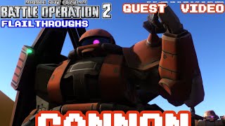 Gundam Battle Operation 2 Guest Video! MS-06CK Zaku Half Cannon