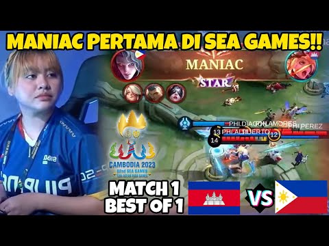 MANIAC PERTAMA DI SEAGAMES!! CAST WITH SPJ PALA MAU PECAH!! PH VS CAMBODIA MATCH 1 BO 1!!