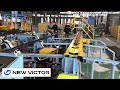 Pipe Welding Machine Working Video with Quick change+Hot saw+End finishing+Automatic stacking