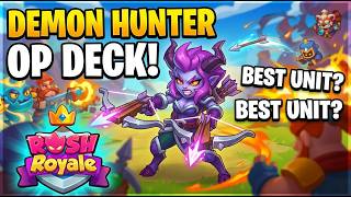 Crazy Damage with MAX DEMON HUNTER! Demon Hunter vs Blade Dancer | Rush Royale screenshot 4