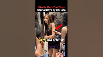 When Giselle Gets Too Tipsy and Karina Steps In #aespa #kpop #kpopidol #kpopedit #shorts