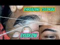 how to done heavy growth hair eyebrow.