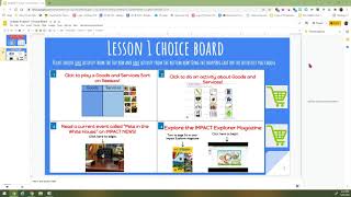 Ch 5 Lesson 1 Choice Board Directions