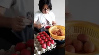 Cara Membuat Telur Merah#short
