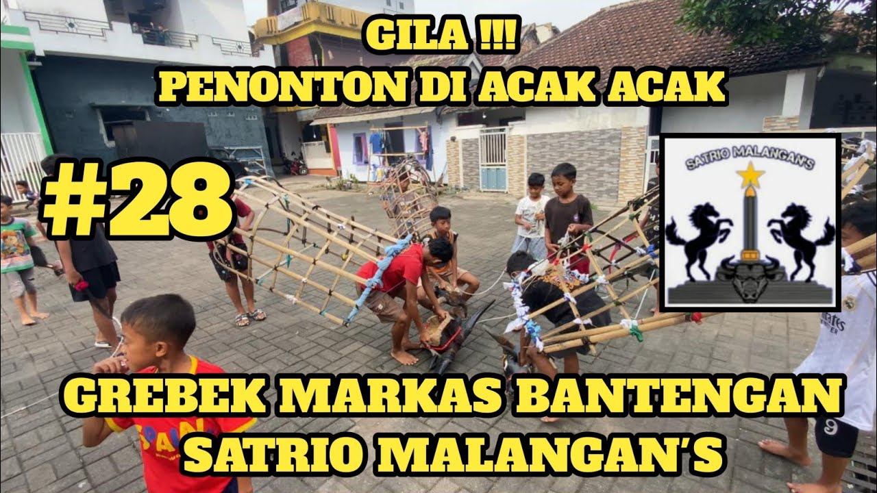 GILAA !!! PENONTON DI ACAK ACAK, GREBEK MARKAS BANTENGAN SATRIO MALANGAN'S MUHARTO GG 7.