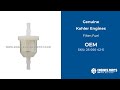 25 050 42-S Filter; Fuel - Kohler Engines Genuine OEM Part
