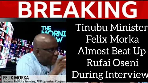 Watch How Tinubu's Minister Almost Bea'ts Up Rufai Oseni During Interview.. A MUST WATCH.