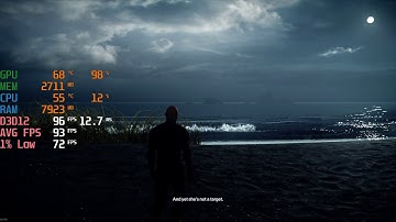 Hitman 2 - i5 10400F + GTX 1650 GDDR6 - 1440p Max Settings - FPS Benchmark Test
