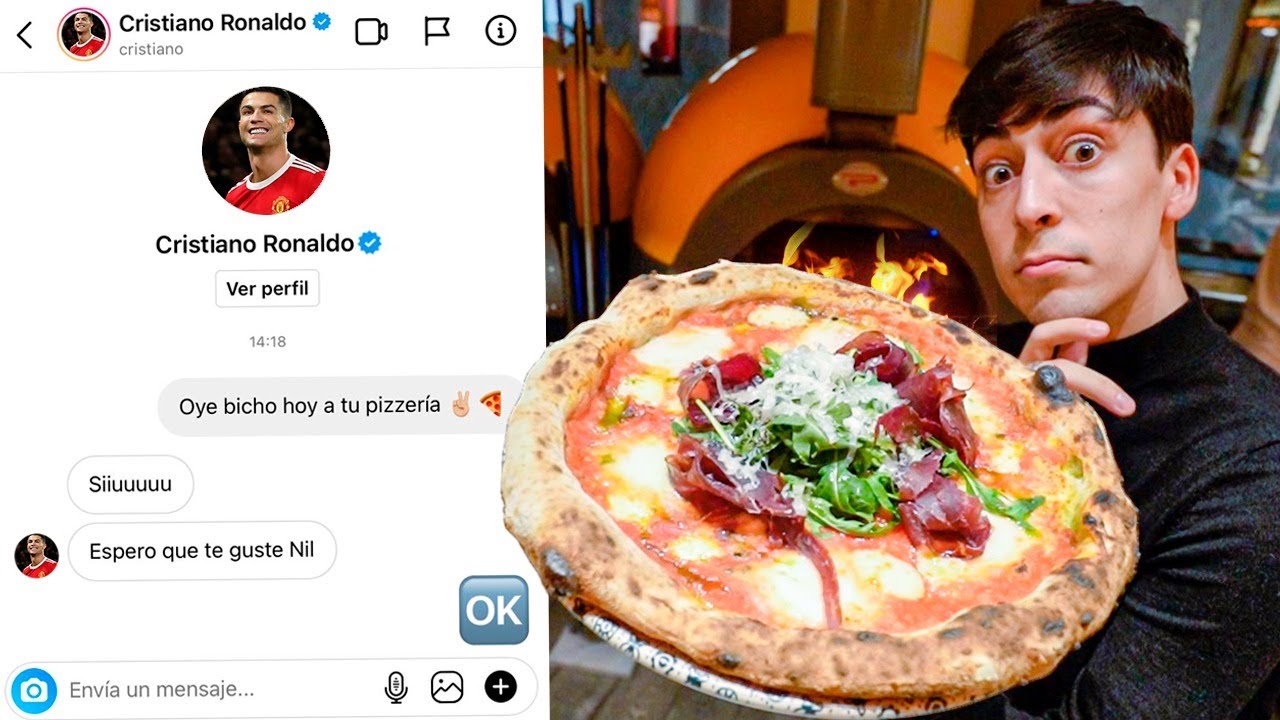 Comiendo en la PIZZERIA de Cristiano Ronaldo