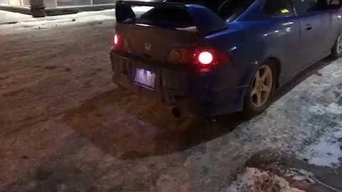 Turbo 2005 Acura RSX Type S 2 Step Anti Lag Fire!