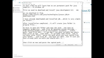Setting Path for Java Compiler