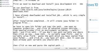 Setting Path for Java Compiler