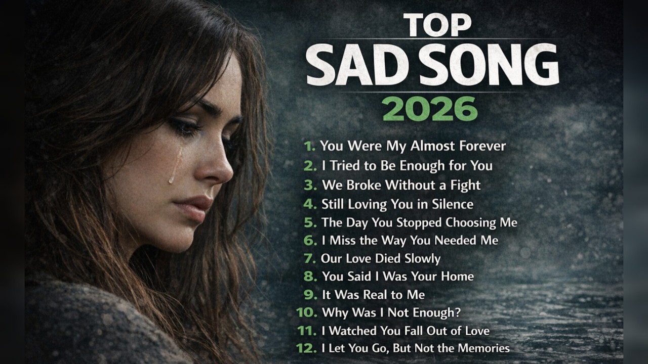 1 Hour Sad Love Songs 2026 💔 | You Were My Almost Forever – Emotional Heartbreak Playlist