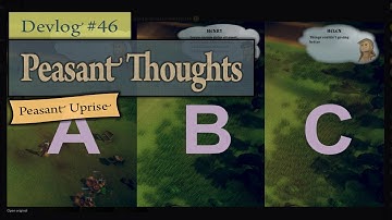 Indie Game Devlog #46 ~ Peasant Thoughts