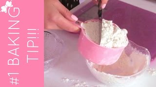 How To Properly Measure Flour (#1 baking tip) // Lindsay Ann Bakes