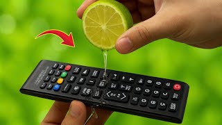 Few People Know This Secret! Squeeze Lemon on Your TV Remote and Fix Any Remote Control!