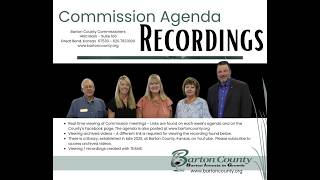 Barton County, Kansas, Commission Meeting Recording - April 21, 2026
