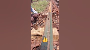Rail Alignment for Welding #trending #shorts #shortvideo #railway #short