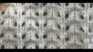 Knit Pattern * VERY EASY LACE STITCH *