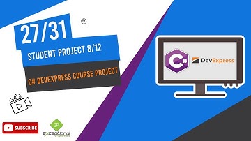 Dev Express C# Course with Project | Student Registration Project in c# Devexpress Part 27/31