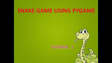 snake game tutorial 1