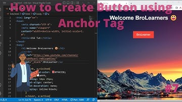 How to Create button using anchor tag | how to style anchor tag | how to style link using css