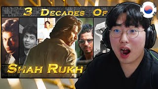 Korean Reacts To 3 Decades Of SRK | Tribute To The Legend Of Indian Cinema 2022 | SRK SQUAD