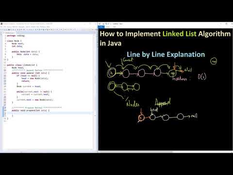 How to implement Linked List in Java Line by Line - Part 2 - Append an Item