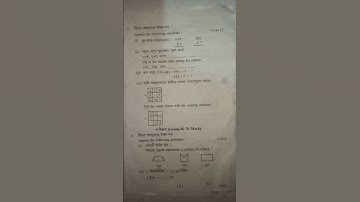 Tripura board half yearly mathematics class 4 question paper 2023-2024