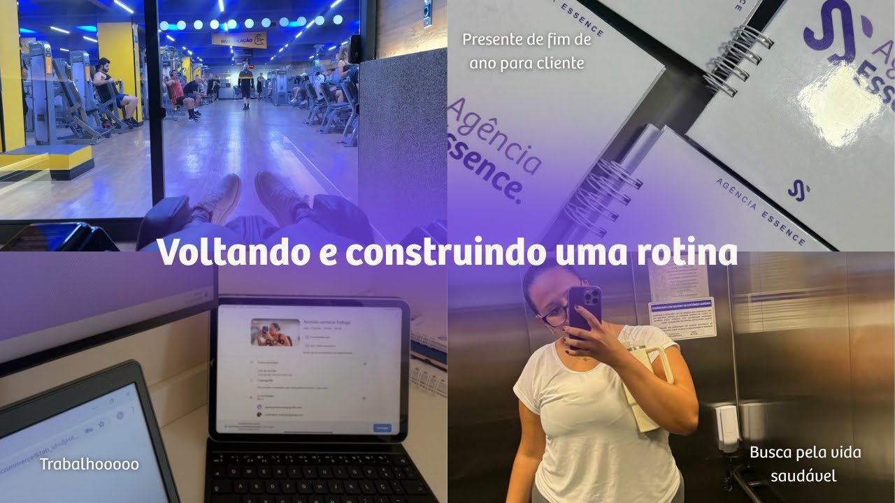 Rotina de trabalho na agência, criando uma rotina, em busca de uma vida saudável, perca de peso