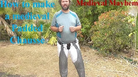 How to sew your own medieval Padded Chausse DIY Hack Gambeson Aketon LARP COSPLAY RE-Enactment
