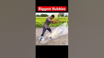 I CREATED WORLD LARGEST SOAP BUBBLE 🫧 #shorts #experiment