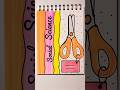 Simple Notebook Frontpage Design Ideas 💡 #ytshorts #drawingideas #frontpagedecoration #frontpage