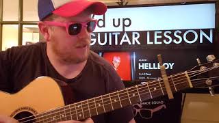 How To Play fd up Lil Peep easy guitar tutorial beginner lesson easy chords