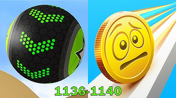 Going Balls VS Coin Rush - SpeedRun Gameplay Level 1136-1140