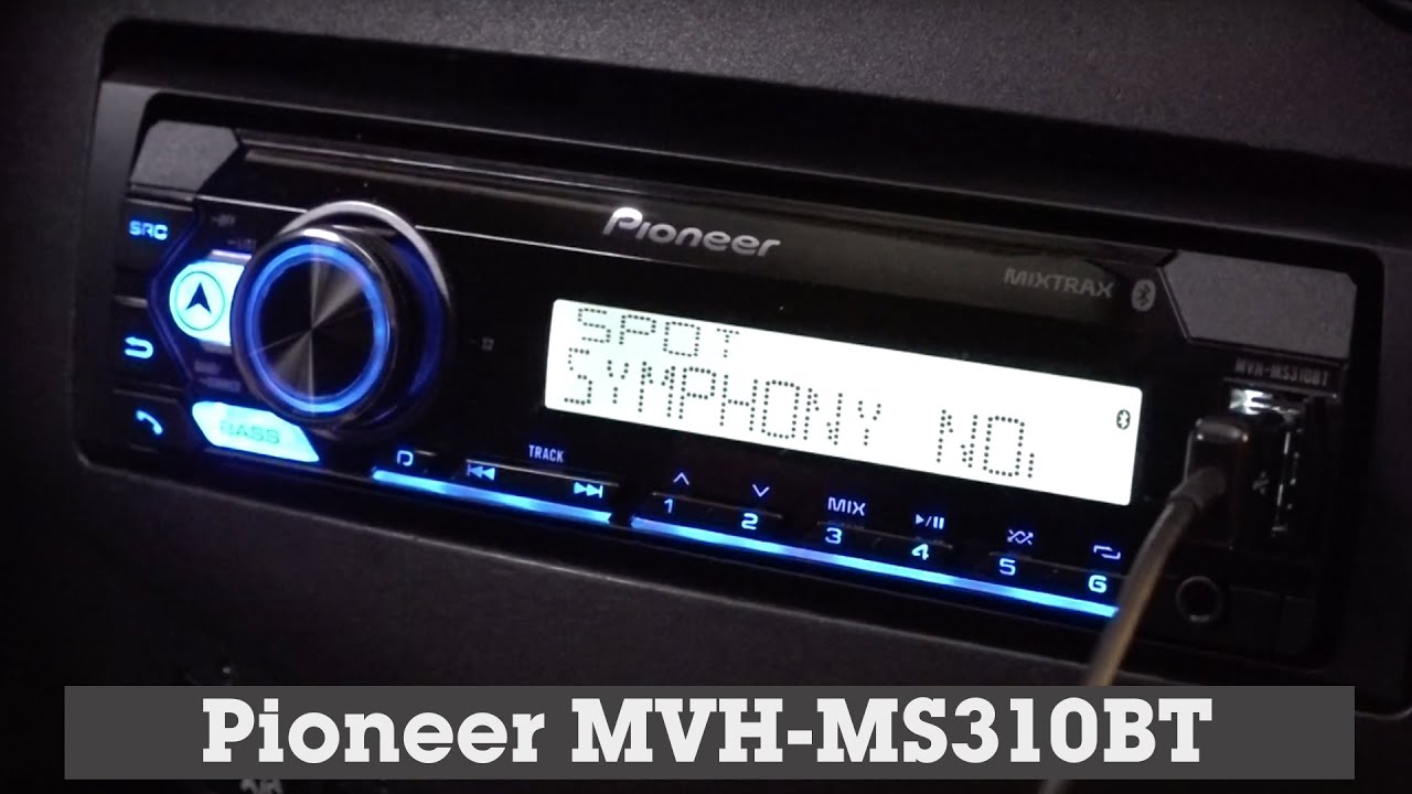 Pioneer MVH-MS310BT Marine digital media receiver with Bluetooth® (does not  play CDs) at Crutchfield