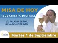 Misa de Hoy Eucaristía Digital Martes 01 de Septiembre 2020 l Padre Fabio Giraldo